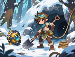 森林之子铲子获取全攻略：从零开始，详解雪山洞穴位置与必备前置道具潜水器绳索枪