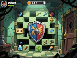 密室逃脱1攻略怎么过全关卡,第15关骑士盾牌谜题怎么解,道具如何组合使用