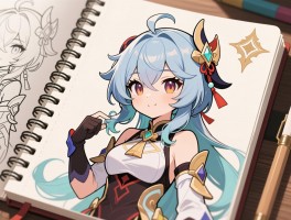 本子原神热门角色绘画教程，从线稿到上色全流程解析：适合新手的创作入门指南