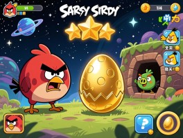 愤怒的小鸟太空版攻略：如何获得全三星，金蛋隐藏关怎么过，小鸟能力有哪些