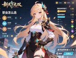 新天下无双丨职业怎么选,属性如何加点,新手如何快速入门