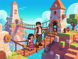 纪念碑谷2第四关攻略丨吊桥机关怎么操作,母女如何重新汇合,通关步骤有哪些