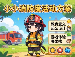 小小消防员活动方案怎么设计,教育意义有哪些,游戏体验哪里找