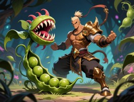 食人花豌豆怎么用？无尽模式站位,功夫铜人克制,五阶效果解析