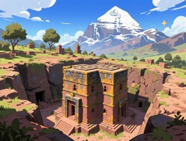 奇异的圣地在哪,冈仁波齐为什么是圣山,拉利贝拉岩石教堂怎么建造的