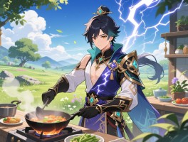 天云草实哪里多,雷电将军要多少,刷新要几天,能做饭吗