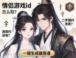 情侣游戏id怎么取,二字简约的有没有,古风带符号的怎么弄,一键生成器靠谱吗