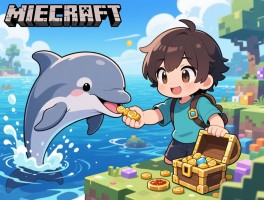 我的世界海豚：如何获得速度增益,喂食有什么用,寻宝机制怎么触发？