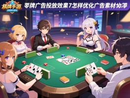 棋牌手游广告投放效果如何,买量成本高吗,怎样优化广告素材