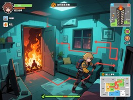 房间逃生攻略,火灾如何自救,房间逃生路线怎么规划,高楼逃生注意事项