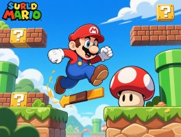 超级玛丽通关攻略,如何跳关,隐藏蘑菇在哪里,刷命技巧是什么