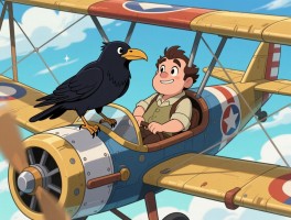 乌鸦坐飞机是什么梗,出自哪部动画,阿福是谁