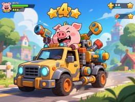 捣蛋猪4攻略，三星通关技巧有哪些,载具如何搭建,道具怎么使用