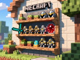 我的世界盔甲架怎么做？红石隐藏装置教程，建筑装饰创意