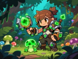 泰拉瑞亚丛林孢子获取全攻略：从精准定位到高效采集，轻松收集绿色发光材料合成强力装备