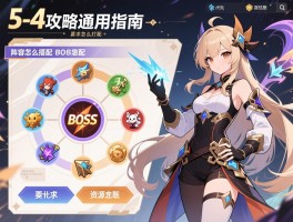 5-4攻略通用指南：阵容怎么搭配,BOSS怎么打,资源怎么分配