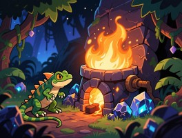 泰拉瑞亚熔炉,怎么做才能熔炼夜明矿,丛林蜥蜴熔炉是光源吗