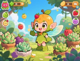 水果精灵游戏怎么玩,多肉品种有哪些,动画角色叫什么