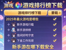 游戏排行榜下载,2025年最火游戏是哪些,新手游在哪下载安全