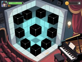 立方逃脱攻略,剧院关卡怎么过,钢琴谜题如何解,黑色方块怎么获得