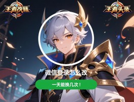 王者怎么改头像，微信登录怎么改，尺寸要求是多少，一天能换几次