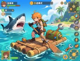 木筏求生攻略怎么选择模式,如何防御鲨鱼,工具怎么合成