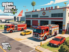 GTA5消防局位置大全：洛TA5消防车刷新点+机场隐藏车辆，快速抢夺无通缉攻略