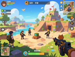 生存游戏手游,联机组队攻略,高自由度沙盒选择,新手如何快速上手