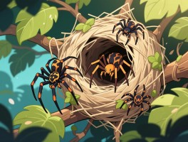 蜘蛛巢有什么作用和类型,如何识别不同蜘蛛巢,蜘蛛筑巢过程全解析