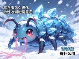 雪吞虫怎么进化,特性冰鳞粉什么意思,雪吞虫的丝有什么用