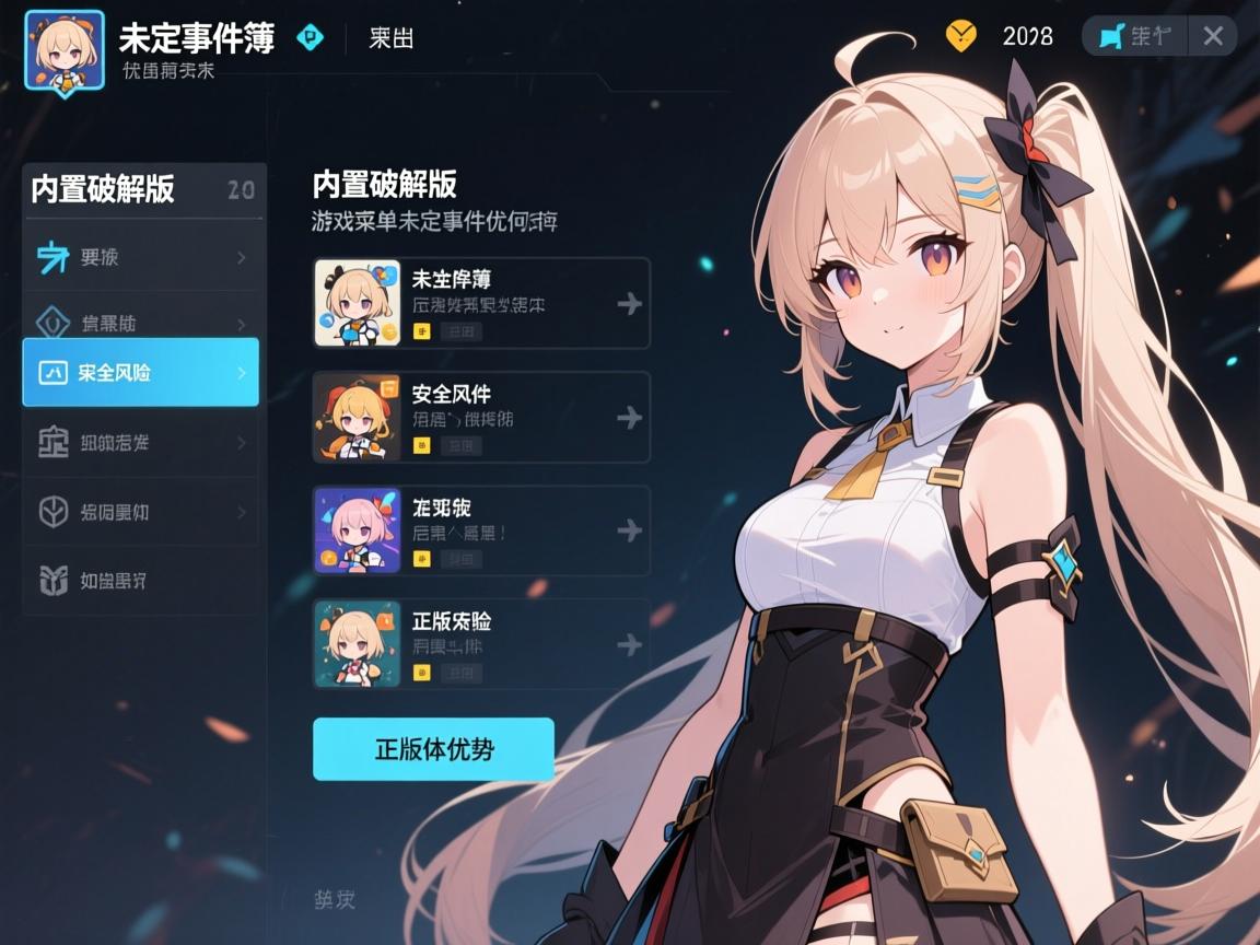 内置破解版游戏菜单未定事件簿,安全风险如何,法律后果怎样,正版体验优势何在 内置破解版游戏菜单未定事件簿,安全风险如何,法律后果怎样,正版体验优势何在