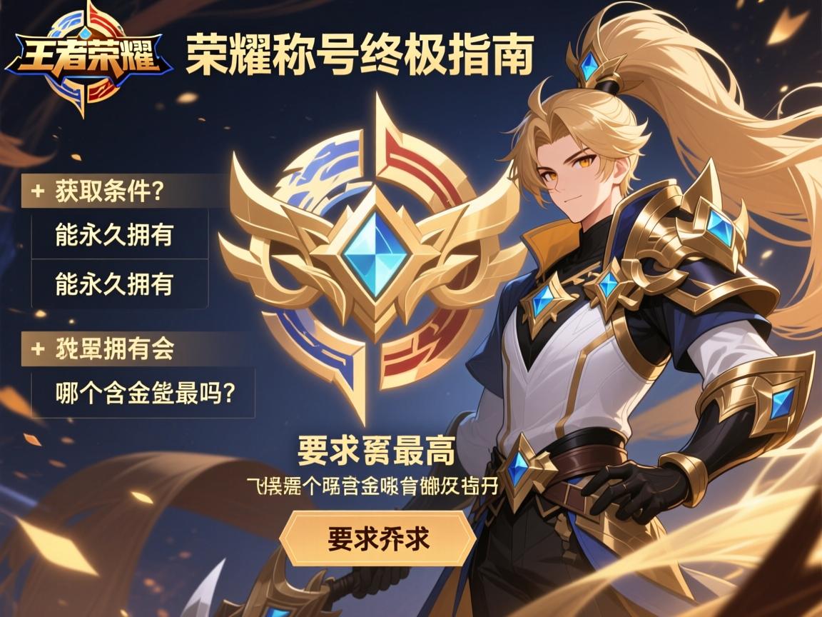王者荣耀荣耀称号终极指南:获取条件是什么,能永久拥有吗,哪个含金量最高 王者荣耀荣耀称号终极指南:获取条件是什么,能永久拥有吗,哪个含金量最高