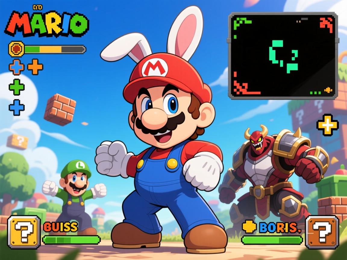 马里奥疯兔角色怎么加点,BOSS怎么打,闪退黑屏怎么办 马里奥疯兔角色怎么加点,BOSS怎么打,闪退黑屏怎么办