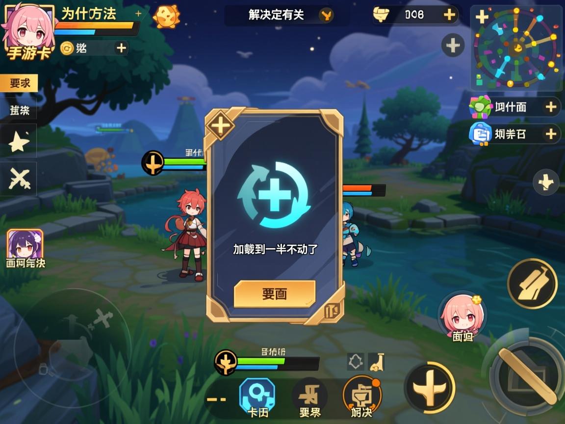 手游卡界面解决方法,为什么加载到一半不动了,画面定格如何解决,卡界面与网络有关吗 手游卡界面解决方法,为什么加载到一半不动了,画面定格如何解决,卡界面与网络有关吗