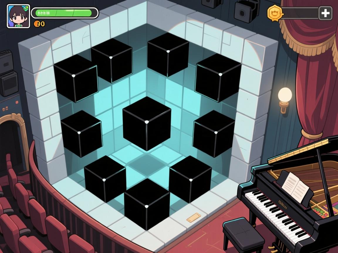 立方逃脱攻略,剧院关卡怎么过,钢琴谜题如何解,黑色方块怎么获得 立方逃脱攻略,剧院关卡怎么过,钢琴谜题如何解,黑色方块怎么获得