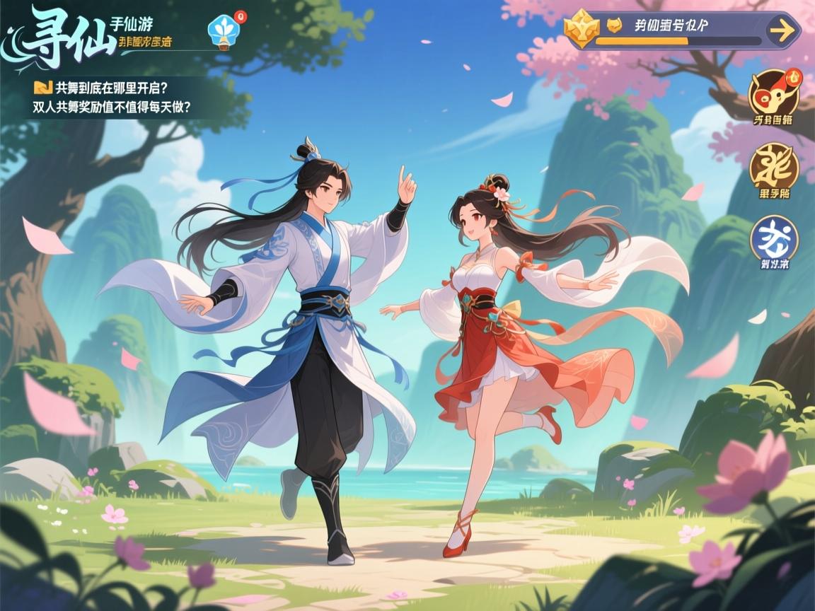 寻仙手游共舞到底在哪里开启?_双人共舞奖励值不值得每天做? 寻仙手游共舞到底在哪里开启?_双人共舞奖励值不值得每天做?