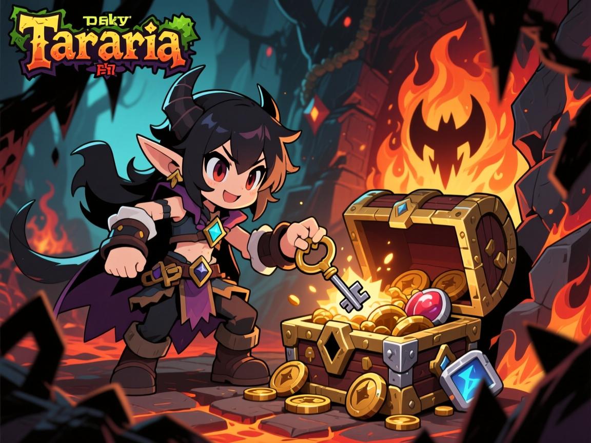 泰拉瑞亚暗影钥匙获取全攻略,地狱宝藏一步到位详细指南,全面指南与技巧详解 泰拉瑞亚暗影钥匙获取全攻略,地狱宝藏一步到位详细指南,全面指南与技巧详解