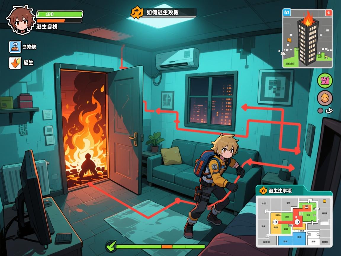 房间逃生攻略,火灾如何自救,房间逃生路线怎么规划,高楼逃生注意事项 房间逃生攻略,火灾如何自救,房间逃生路线怎么规划,高楼逃生注意事项
