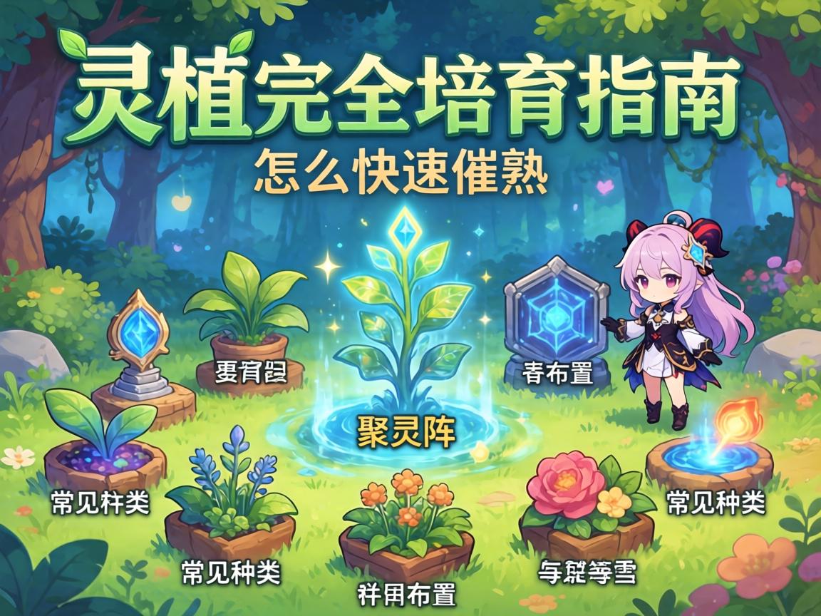 灵植完全培育指南,怎么快速催熟,聚灵阵如何布置,常见种类有哪些 灵植完全培育指南,怎么快速催熟,聚灵阵如何布置,常见种类有哪些