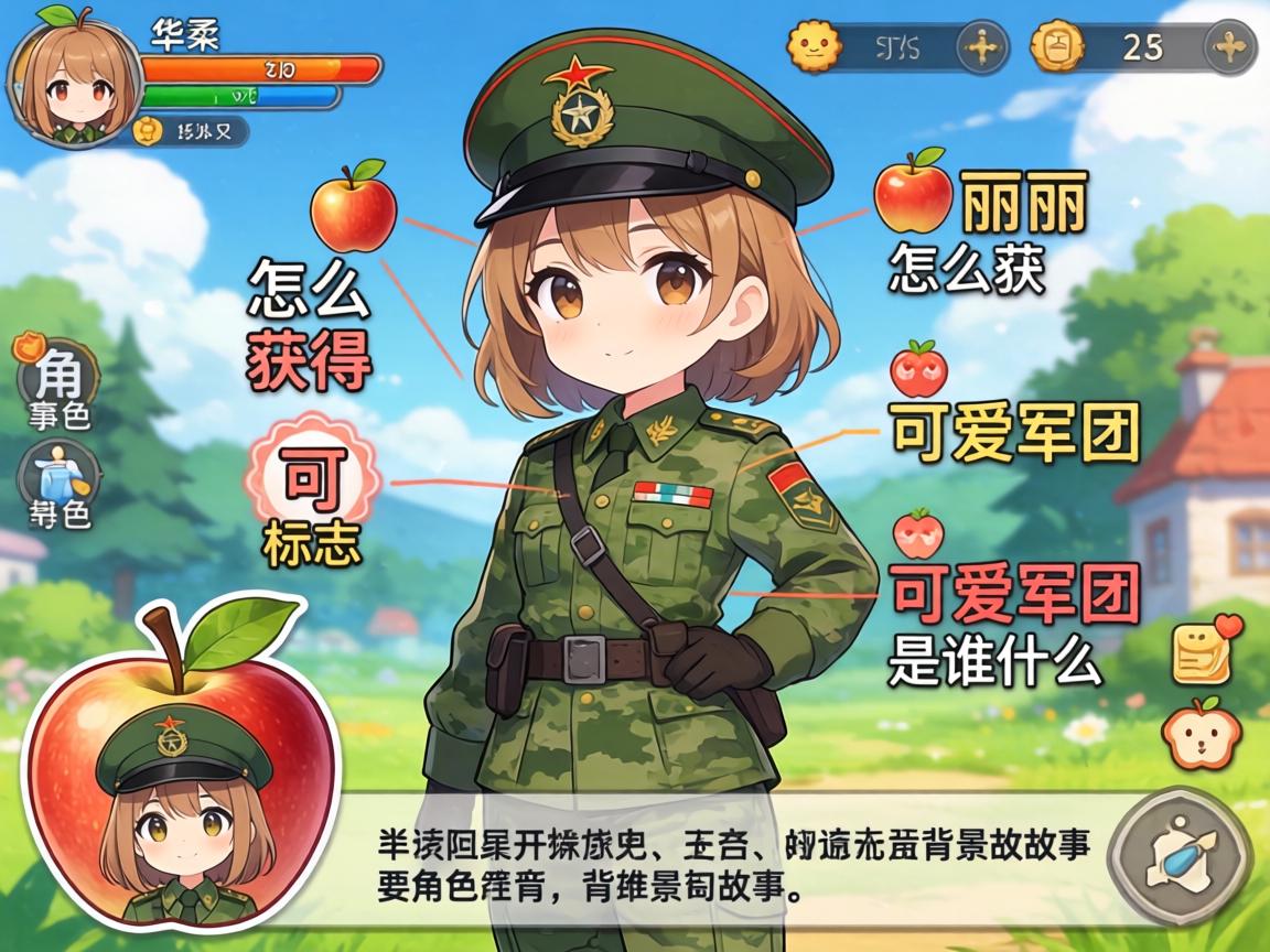 苹果丽丽怎么获得可爱标志,可爱军团是什么,角色背景故事 苹果丽丽怎么获得可爱标志,可爱军团是什么,角色背景故事