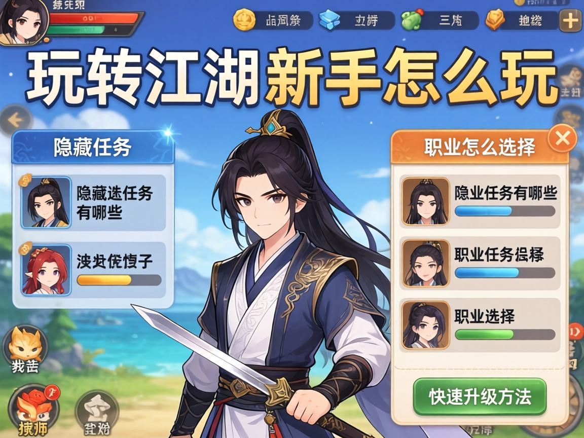 玩转江湖新手怎么玩,隐藏任务有哪些,职业怎么选择,快速升级方法 玩转江湖新手怎么玩,隐藏任务有哪些,职业怎么选择,快速升级方法