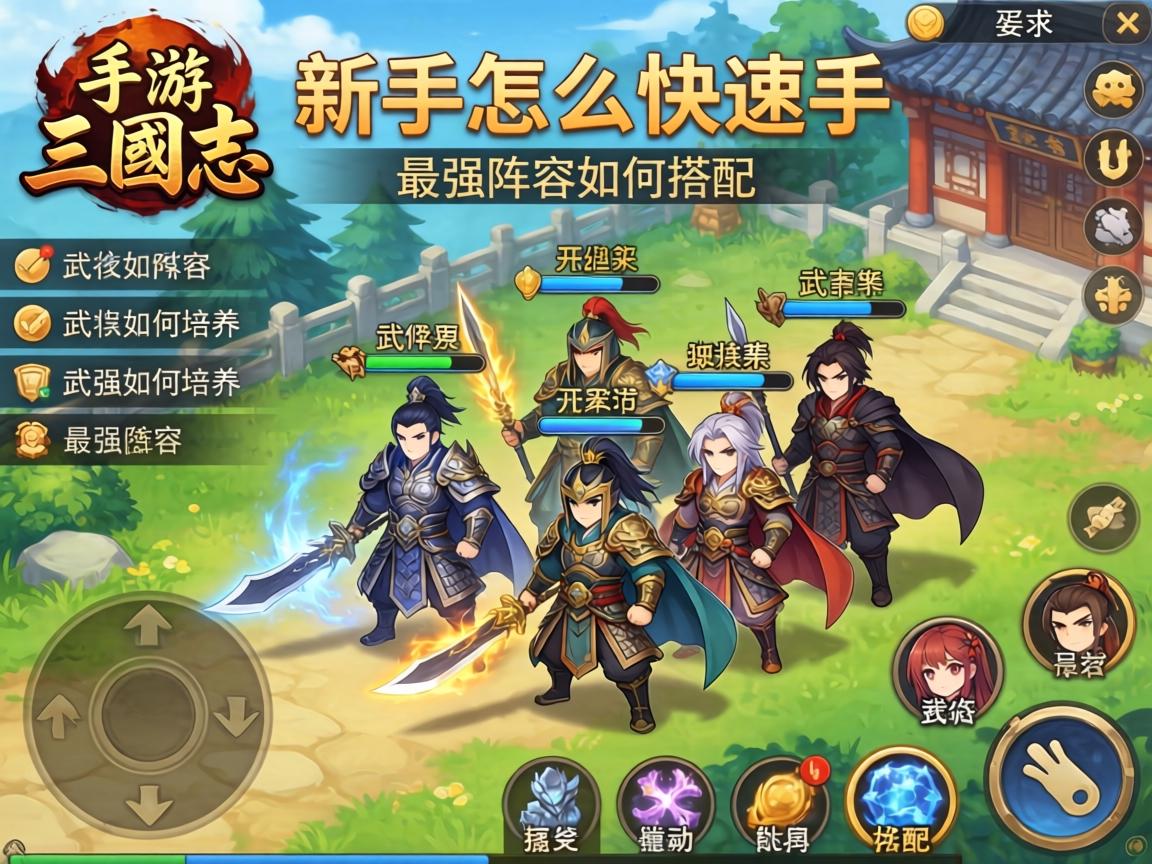 手游三国志新手怎么快速上手,武将如何培养,最强阵容如何搭配 手游三国志新手怎么快速上手,武将如何培养,最强阵容如何搭配